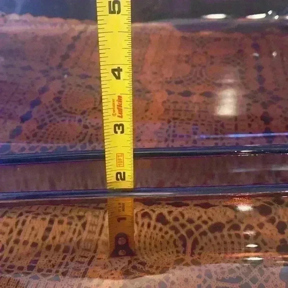 1980s Vintage Set of 2 Anchor
Hocking Amber Casserole Dishes in Baskets - Picture 14 of 16